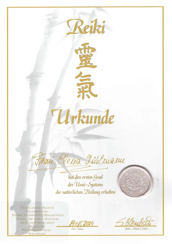 reiki grad 1 elena muehlmann